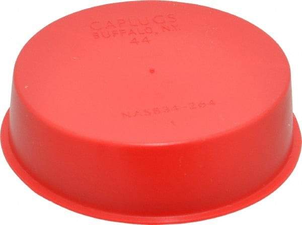 Caplugs - Press Fit Plug - 2-1/2 NPT" OD, Polyethylene, Red - USA Tool & Supply