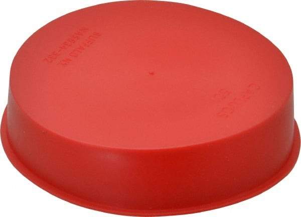 Caplugs - Press Fit Plug - 3 NPT" OD, Polyethylene, Red - USA Tool & Supply