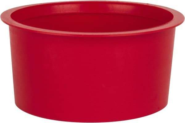 Caplugs - 1-1/2 NPT ID, Press Fit Cap - Polyethylene, Red - USA Tool & Supply