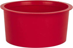 Caplugs - 1-1/2 NPT ID, Press Fit Cap - Polyethylene, Red - USA Tool & Supply