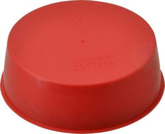 Caplugs - 3 NPT ID, Press Fit Cap - Polyethylene, Red - USA Tool & Supply