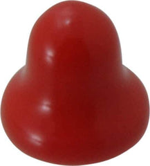 Caplugs - Flexible Push-In Plug - 5/16" OD, Vinyl, Red - USA Tool & Supply