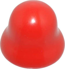 Caplugs - Flexible Push-In Plug - 3/8" OD, Vinyl, Red - USA Tool & Supply
