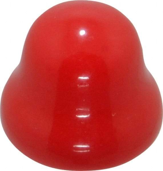 Caplugs - Flexible Push-In Plug - 7/16" OD, Vinyl, Red - USA Tool & Supply
