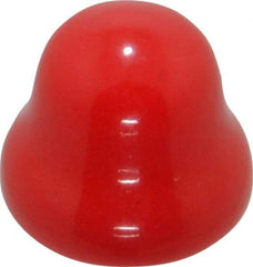 Caplugs - Flexible Push-In Plug - 7/16" OD, Vinyl, Red - USA Tool & Supply