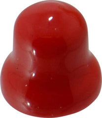 Caplugs - Flexible Push-In Plug - 1/2" OD, Vinyl, Red - USA Tool & Supply