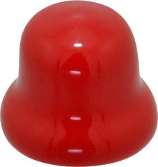 Caplugs - Flexible Push-In Plug - 5/8" OD, Vinyl, Red - USA Tool & Supply