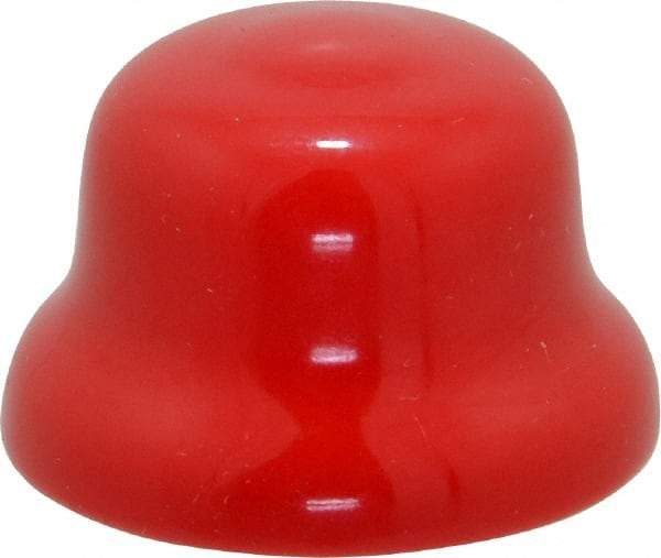 Caplugs - Flexible Push-In Plug - 3/4" OD, Vinyl, Red - USA Tool & Supply