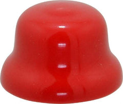 Caplugs - Flexible Push-In Plug - 3/4" OD, Vinyl, Red - USA Tool & Supply