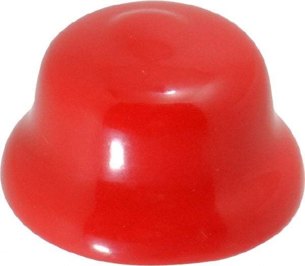 Caplugs - Flexible Push-In Plug - 7/8" OD, Vinyl, Red - USA Tool & Supply