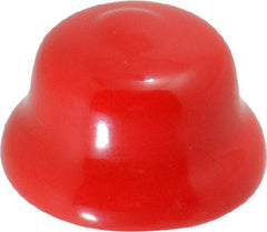 Caplugs - Flexible Push-In Plug - 7/8" OD, Vinyl, Red - USA Tool & Supply