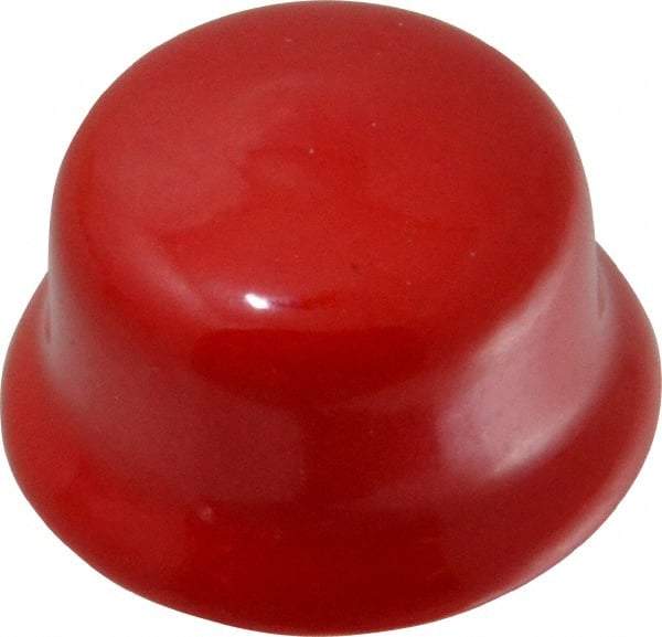Caplugs - Flexible Push-In Plug - 1-3/16 - 1-5/16" OD, Vinyl, Red - USA Tool & Supply