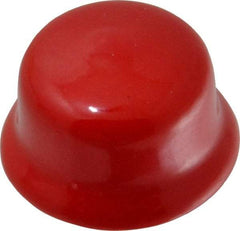 Caplugs - Flexible Push-In Plug - 1-3/16 - 1-5/16" OD, Vinyl, Red - USA Tool & Supply