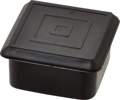 Caplugs - Square Head Plug - 1-1/4" OD, 1/2" Long, Polyethylene, Black - USA Tool & Supply