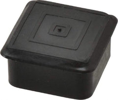 Caplugs - Square Head Plug - 1-1/4" OD, 1/2" Long, Polyethylene, Black - USA Tool & Supply
