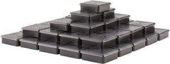 Caplugs - Square Head Plug - 2" OD, 1/2" Long, Polyethylene, Black - USA Tool & Supply
