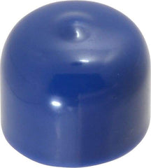 Caplugs - 5/8" ID, Stretchable Cap - 1/2" Long, Vinyl, Blue - USA Tool & Supply