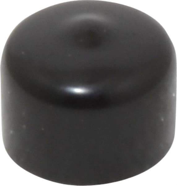 Caplugs - 3/4" ID, Stretchable Cap - 1/2" Long, Vinyl, Black - USA Tool & Supply