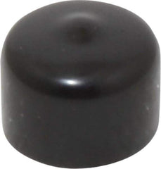 Caplugs - 3/4" ID, Stretchable Cap - 1/2" Long, Vinyl, Black - USA Tool & Supply