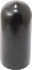 Caplugs - 3/8" ID, Stretchable Cap - 1" Long, Vinyl, Black - USA Tool & Supply