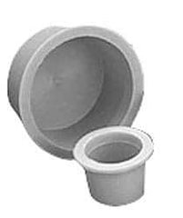Caplugs - 2-1/2 NPT ID, Press Fit Cap - Polyethylene, Red - USA Tool & Supply