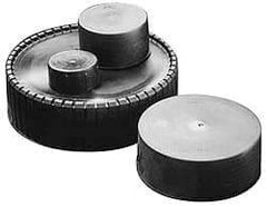 Caplugs - 3 NPT ID, Quick-Lock Cap - Polyethylene, Black - USA Tool & Supply