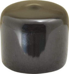 Caplugs - 1-3/16" ID, Stretchable Cap - 1" Long, Vinyl, Black - USA Tool & Supply