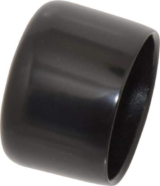 Caplugs - 1-1/2" ID, Stretchable Cap - 1" Long, Vinyl, Black - USA Tool & Supply