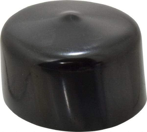 Caplugs - 1-5/8" ID, Stretchable Cap - 1" Long, Vinyl, Black - USA Tool & Supply