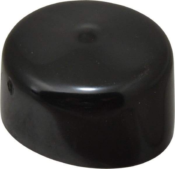 Caplugs - 1-11/16" ID, Stretchable Cap - 1" Long, Vinyl, Black - USA Tool & Supply