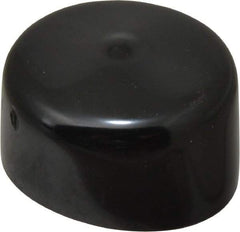 Caplugs - 1-11/16" ID, Stretchable Cap - 1" Long, Vinyl, Black - USA Tool & Supply