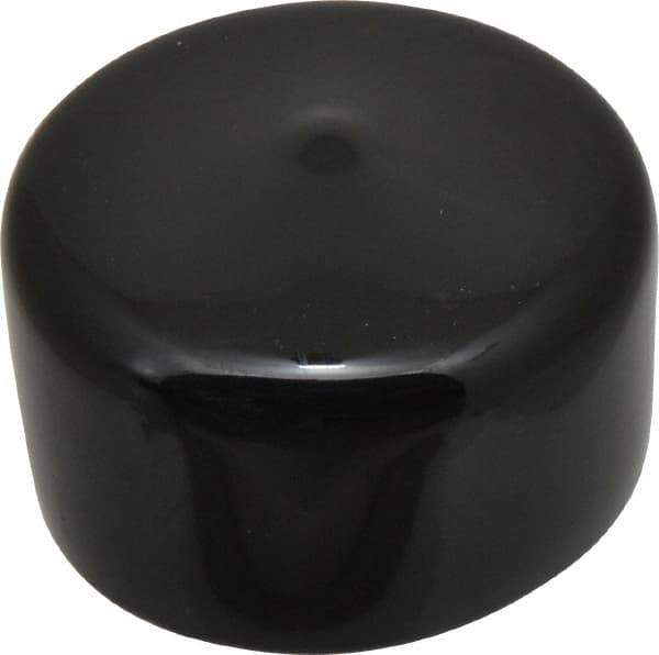 Caplugs - 1-7/8" ID, Stretchable Cap - 1" Long, Vinyl, Black - USA Tool & Supply