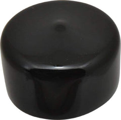 Caplugs - 1-7/8" ID, Stretchable Cap - 1" Long, Vinyl, Black - USA Tool & Supply
