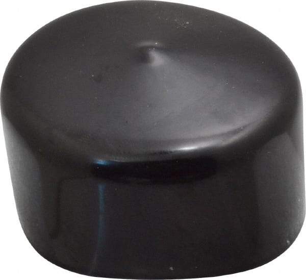 Caplugs - 2" ID, Stretchable Cap - 1" Long, Vinyl, Black - USA Tool & Supply