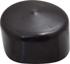 Caplugs - 2" ID, Stretchable Cap - 1" Long, Vinyl, Black - USA Tool & Supply