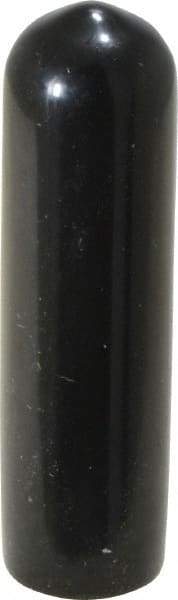 Caplugs - 5/16" ID, Stretchable Cap - 1-1/2" Long, Vinyl, Black - USA Tool & Supply