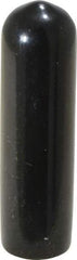 Caplugs - 5/16" ID, Stretchable Cap - 1-1/2" Long, Vinyl, Black - USA Tool & Supply
