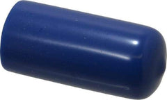 Caplugs - 5/8" ID, Stretchable Cap - 1-1/2" Long, Vinyl, Blue - USA Tool & Supply