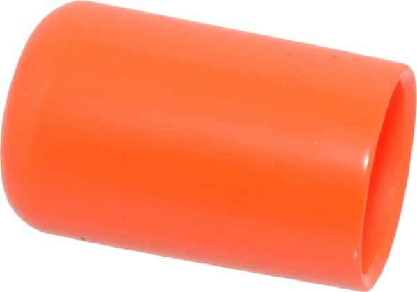 Caplugs - 7/8" ID, Stretchable Cap - 1-1/2" Long, Vinyl, Orange - USA Tool & Supply