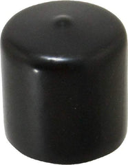 Caplugs - 1-1/2" ID, Stretchable Cap - 1-1/2" Long, Vinyl, Black - USA Tool & Supply