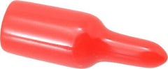 Caplugs - 3/8" ID, Pull-Tab Cap - Vinyl, Red - USA Tool & Supply