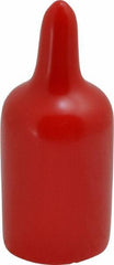 Caplugs - 5/8" ID, Pull-Tab Cap - Vinyl, Red - USA Tool & Supply