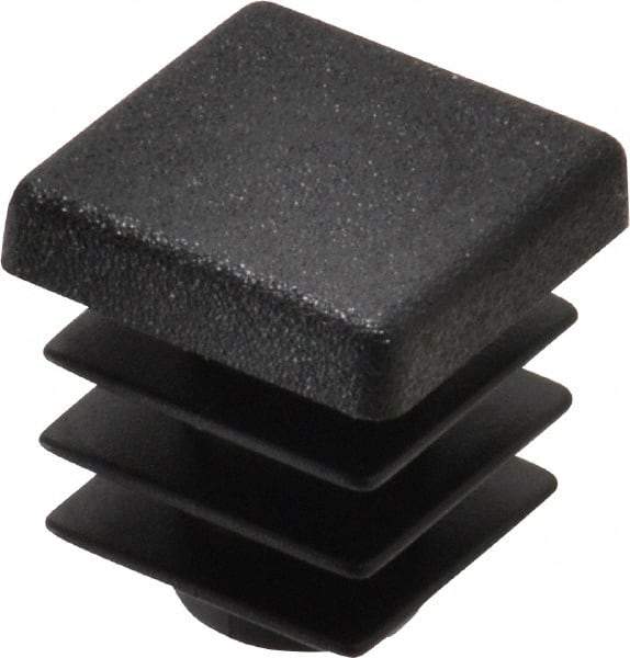 Caplugs - Square Head Plug - 1/2" OD, Polyethylene, Black - USA Tool & Supply