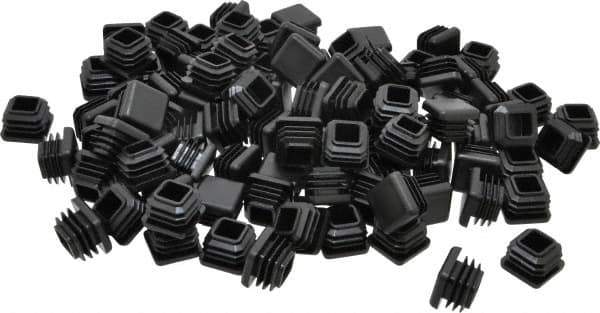 Caplugs - Square Head Plug - 3/4" OD, Polyethylene, Black - USA Tool & Supply
