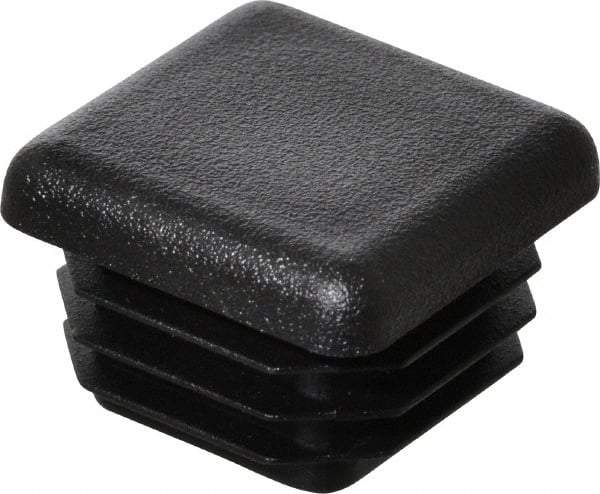 Caplugs - Square Head Plug - 7/8" OD, Polyethylene, Black - USA Tool & Supply