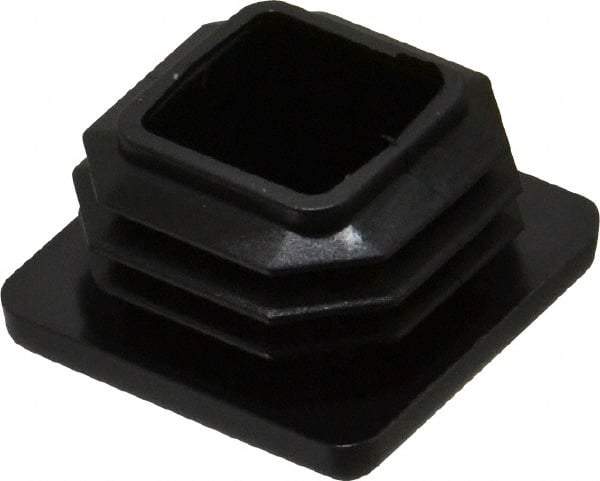 Caplugs - Square Head Plug - 1" OD, Polyethylene, Black - USA Tool & Supply