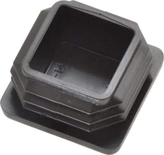 Caplugs - Square Head Plug - 1" OD, Polyethylene, Black - USA Tool & Supply