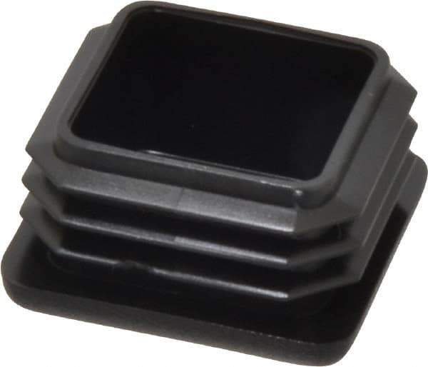 Caplugs - Square Head Plug - 1-1/4" OD, Polyethylene, Black - USA Tool & Supply