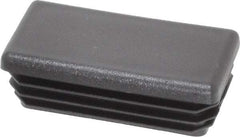 Caplugs - Rectangular Head Plug - 1 x 2" OD, Polyethylene, Black - USA Tool & Supply