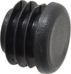 Caplugs - Round Head Plug - 3/4" OD, Polyethylene, Black - USA Tool & Supply